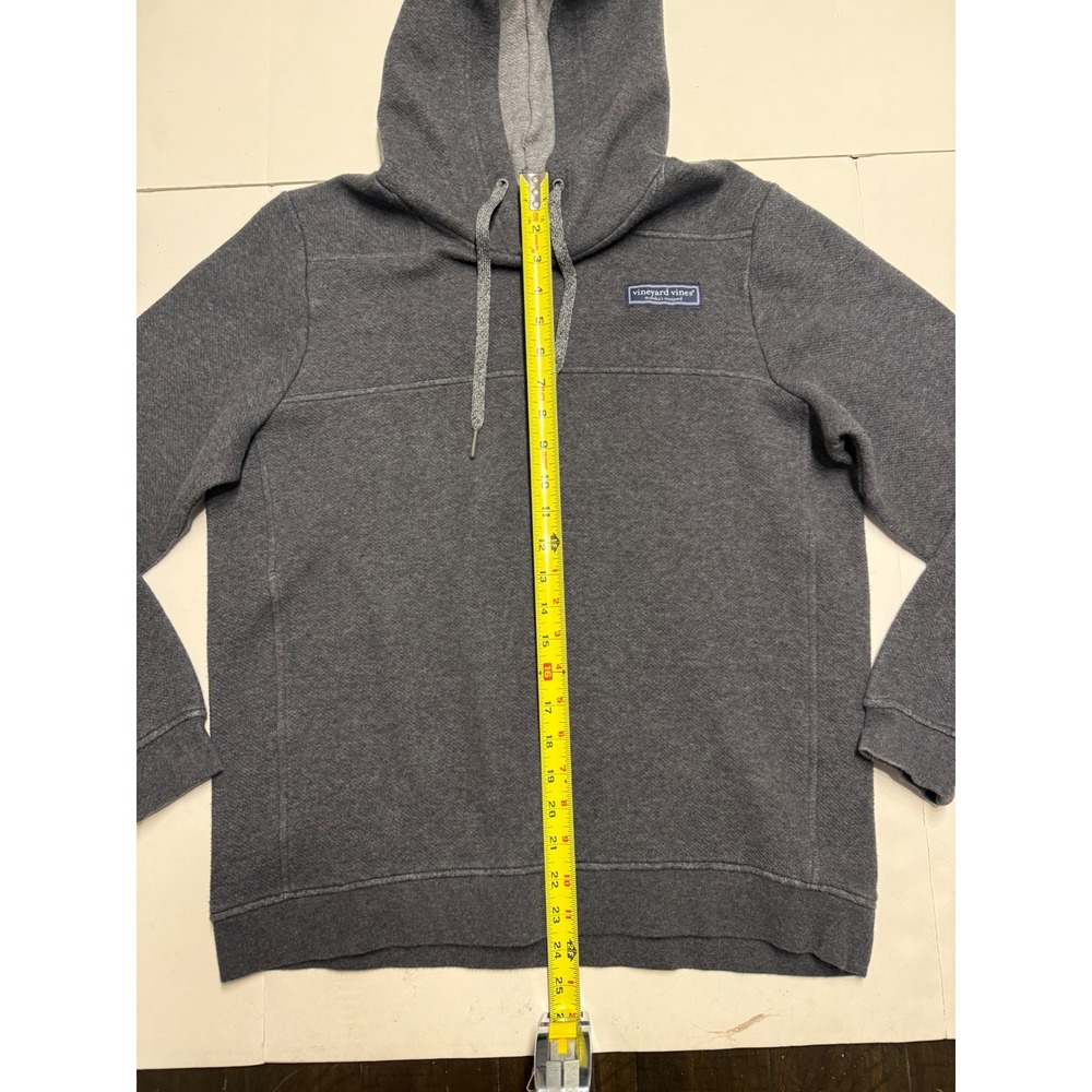 Vineyard Vines Mens Shep Fleece Hoodie Gray Small 1K002461 - Picture 5 of 10